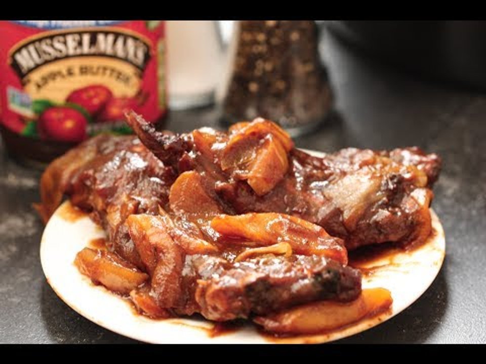 Apple Butter BBQ Spare Ribs from Six Sisters' Stuff