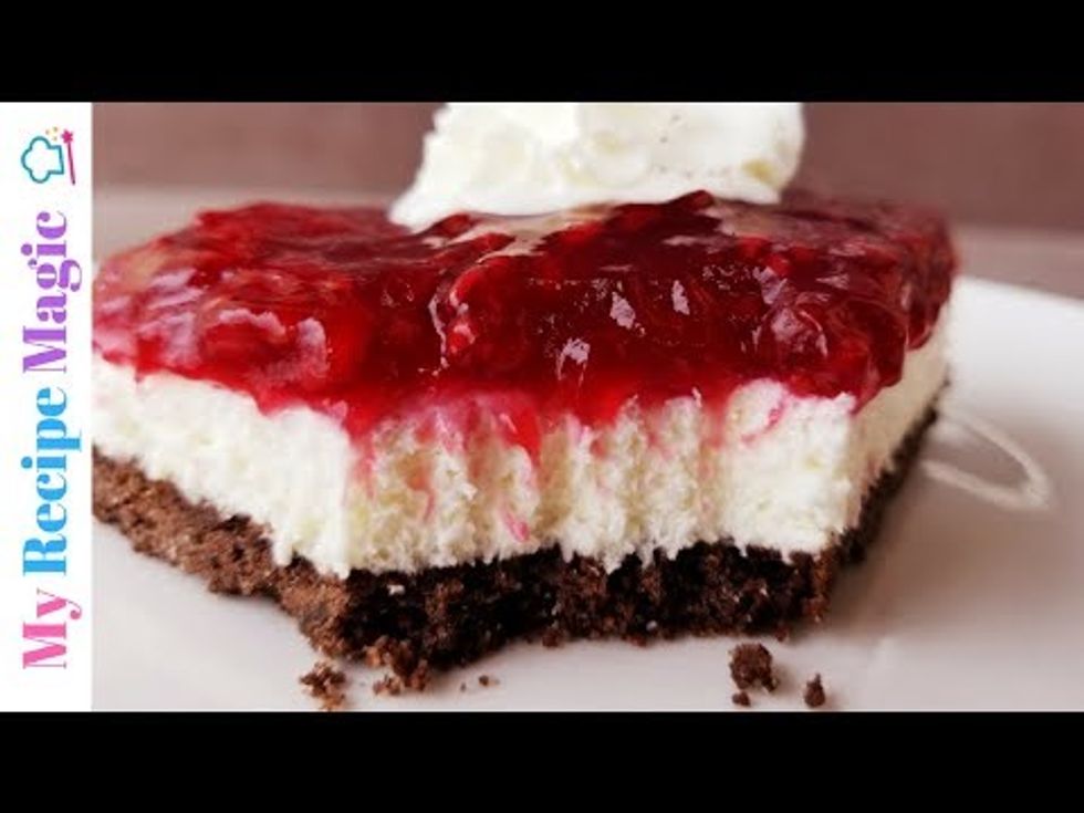 Chocolate Raspberry Cheesecake Delight - YouTube