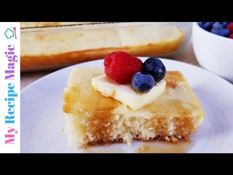 Dump & Bake Buttermilk Pancakes -5 Ingredients
