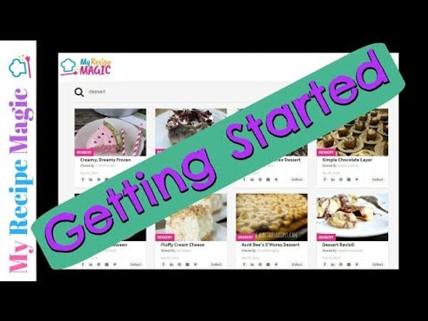 MyRecipeMagic - Getting Started