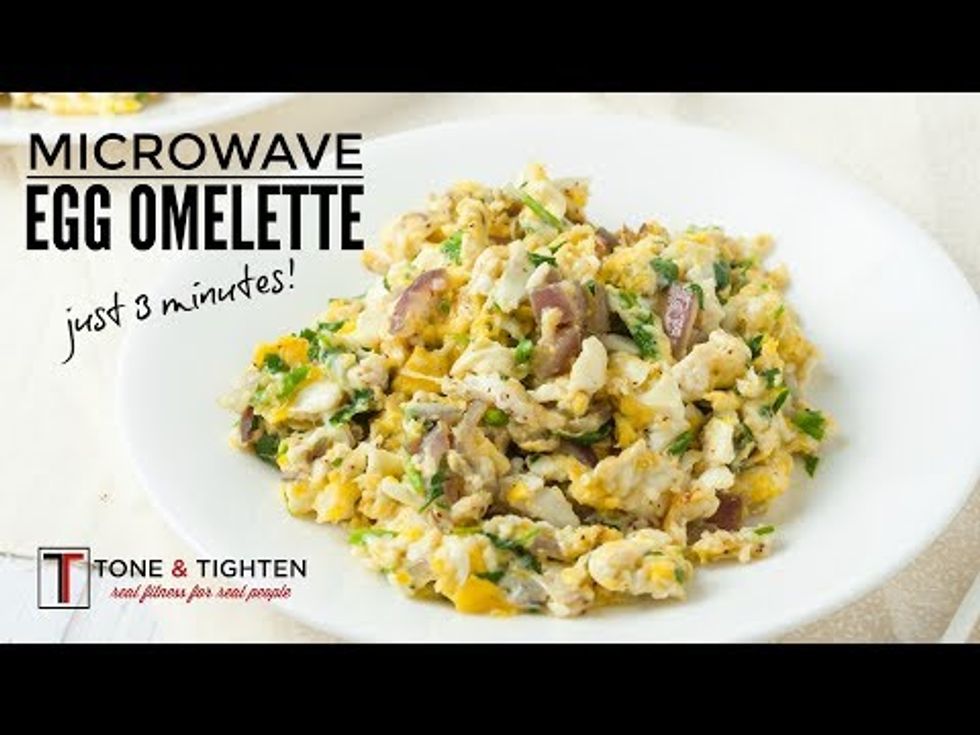 3 Minute Microwave Egg Omelette