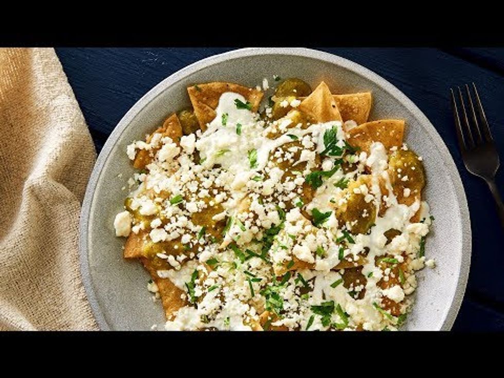 Authentic Chilaquiles With Salsa Verde | V&V Supremo® Recipe