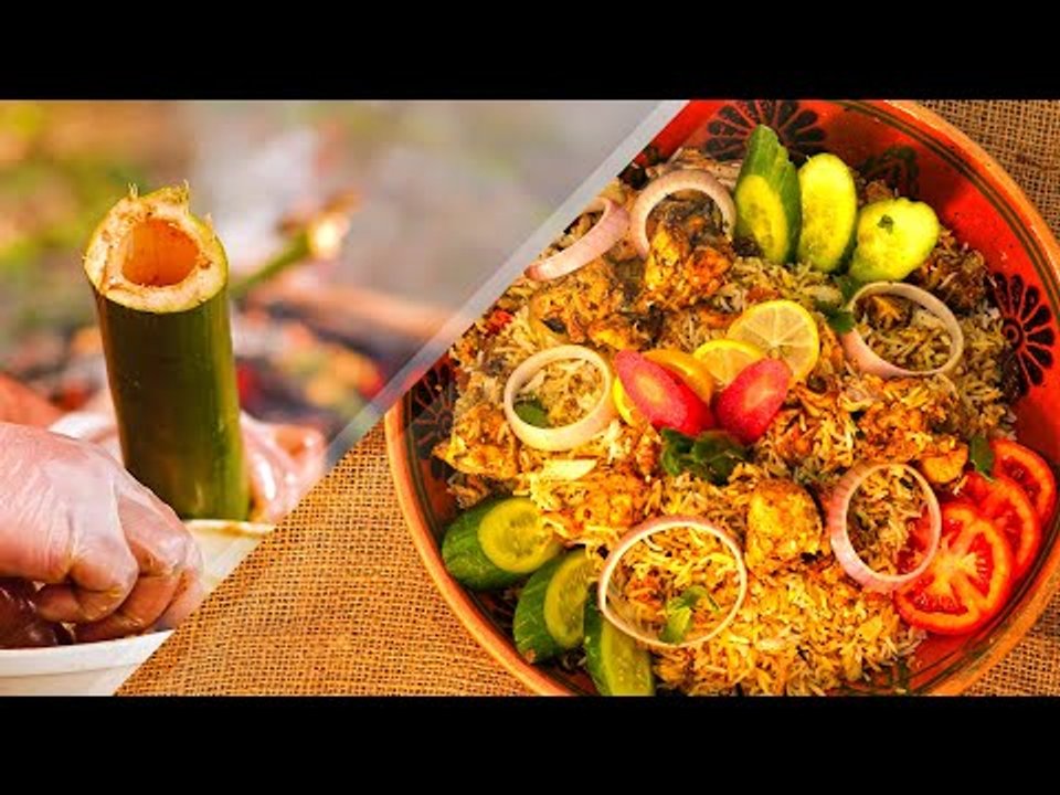 Bamboo Biryani | bamboo chicken biryani | Nutric village cooking channel