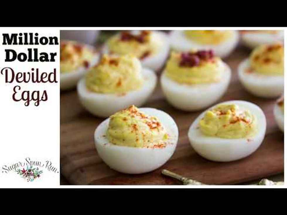 Million Dollar Deviled Eggs - Sugar Spun Run