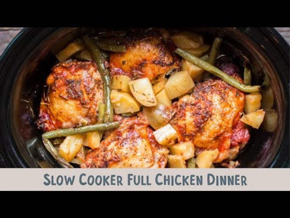 Slow Cooker Full Chicken Dinner - The Magical Slow Cooker