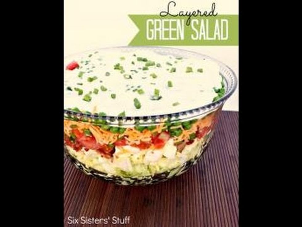 Layered Green Salad - YouTube