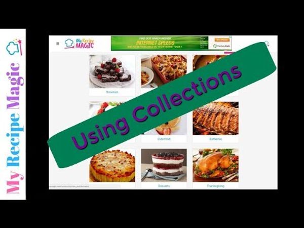 Using Collections in MyRecipeMagic