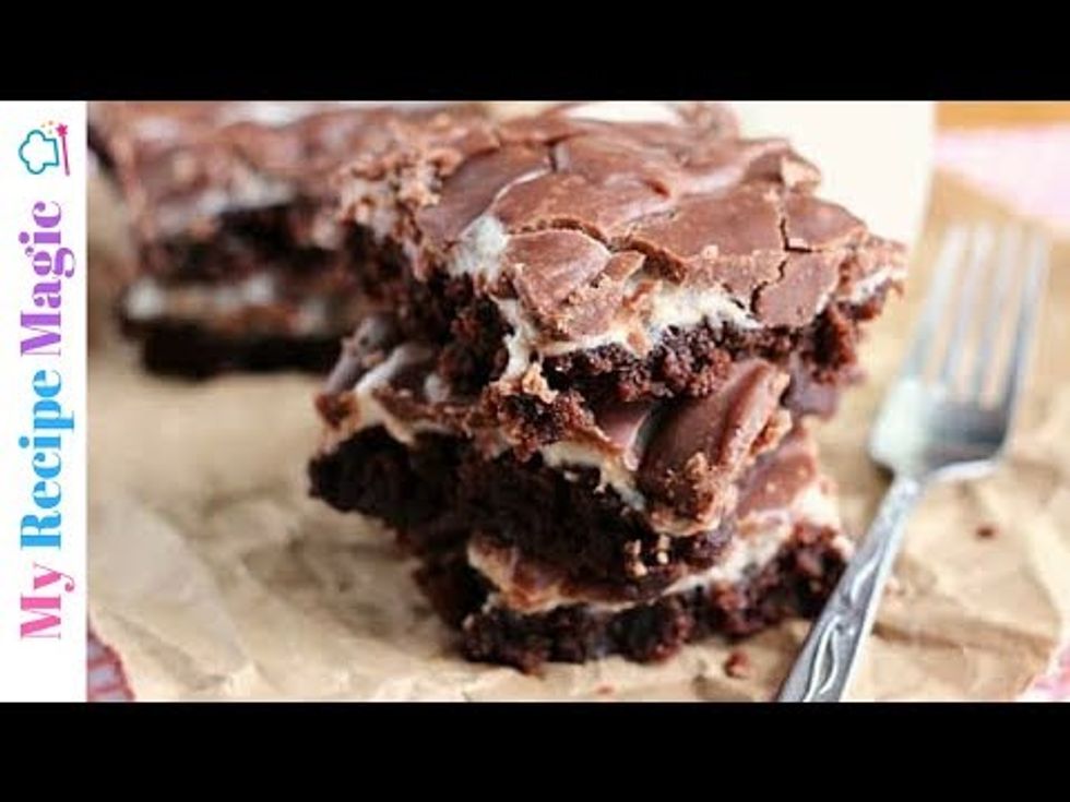 Fudgy Marshmallow Brownies - YouTube