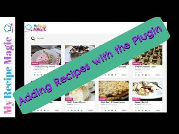 MyRecipeMagic - Adding Recipes with the WP Plugin