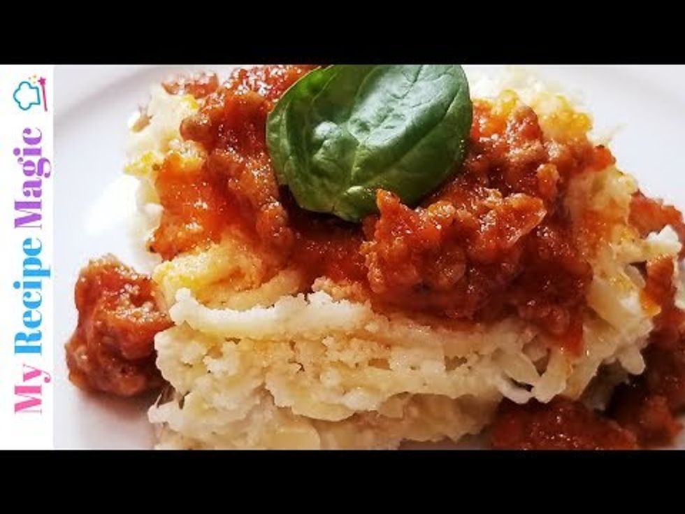Baked Spaghetti Lasagna - YouTube