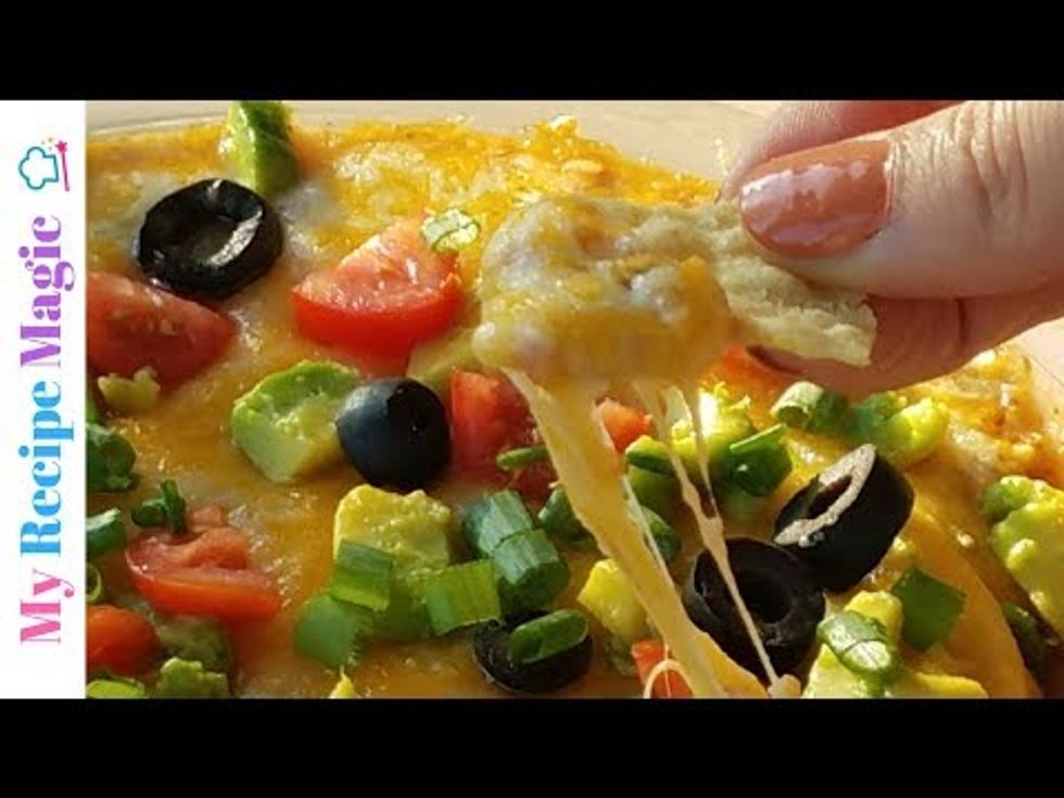 3 Ingredient Nacho Dip - Easy Superbowl Recipe!