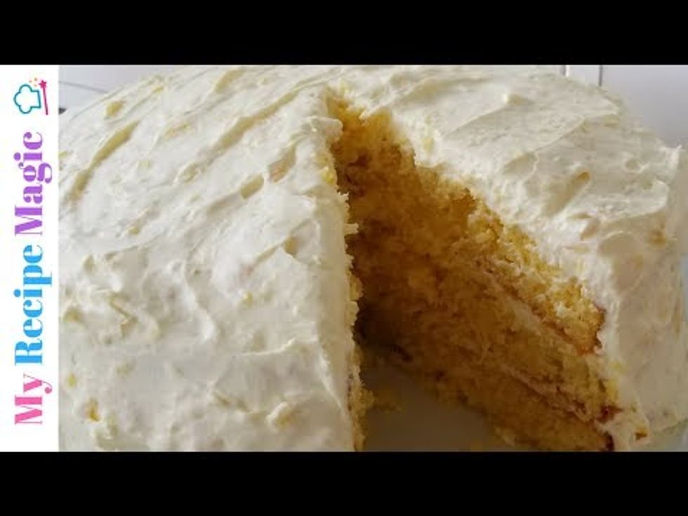 Orange Pineapple Layer Cake - YouTube