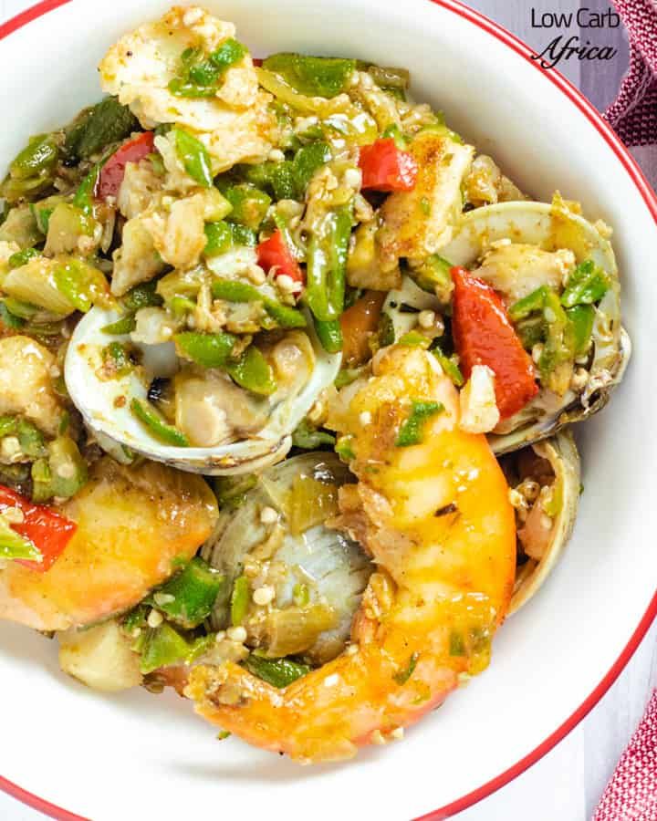 Seafood Okra | Low Carb Africa - My Recipe Magic