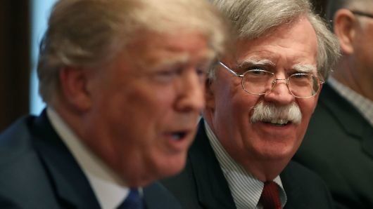 john bolton with trump