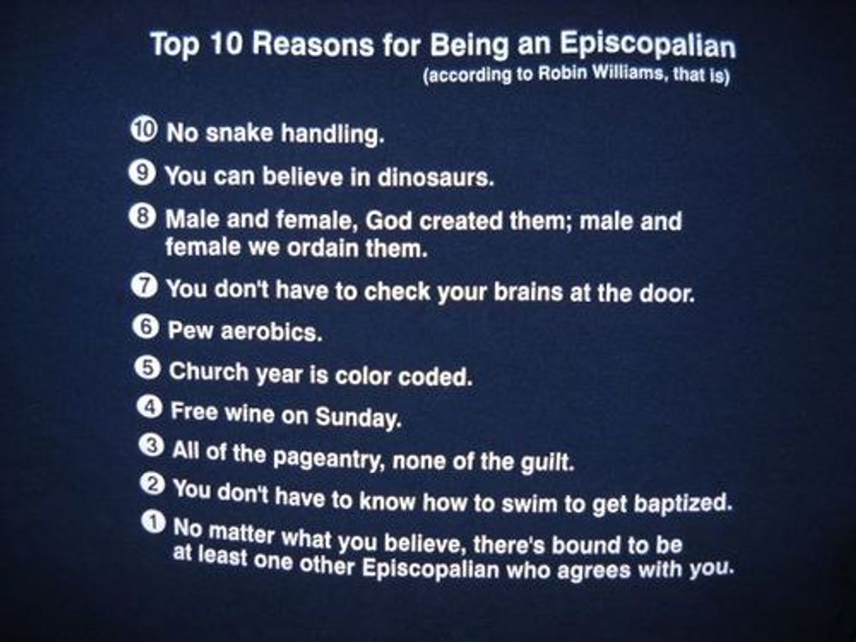 Robin Williams' Top 10 Reasons To Be Episcopalian