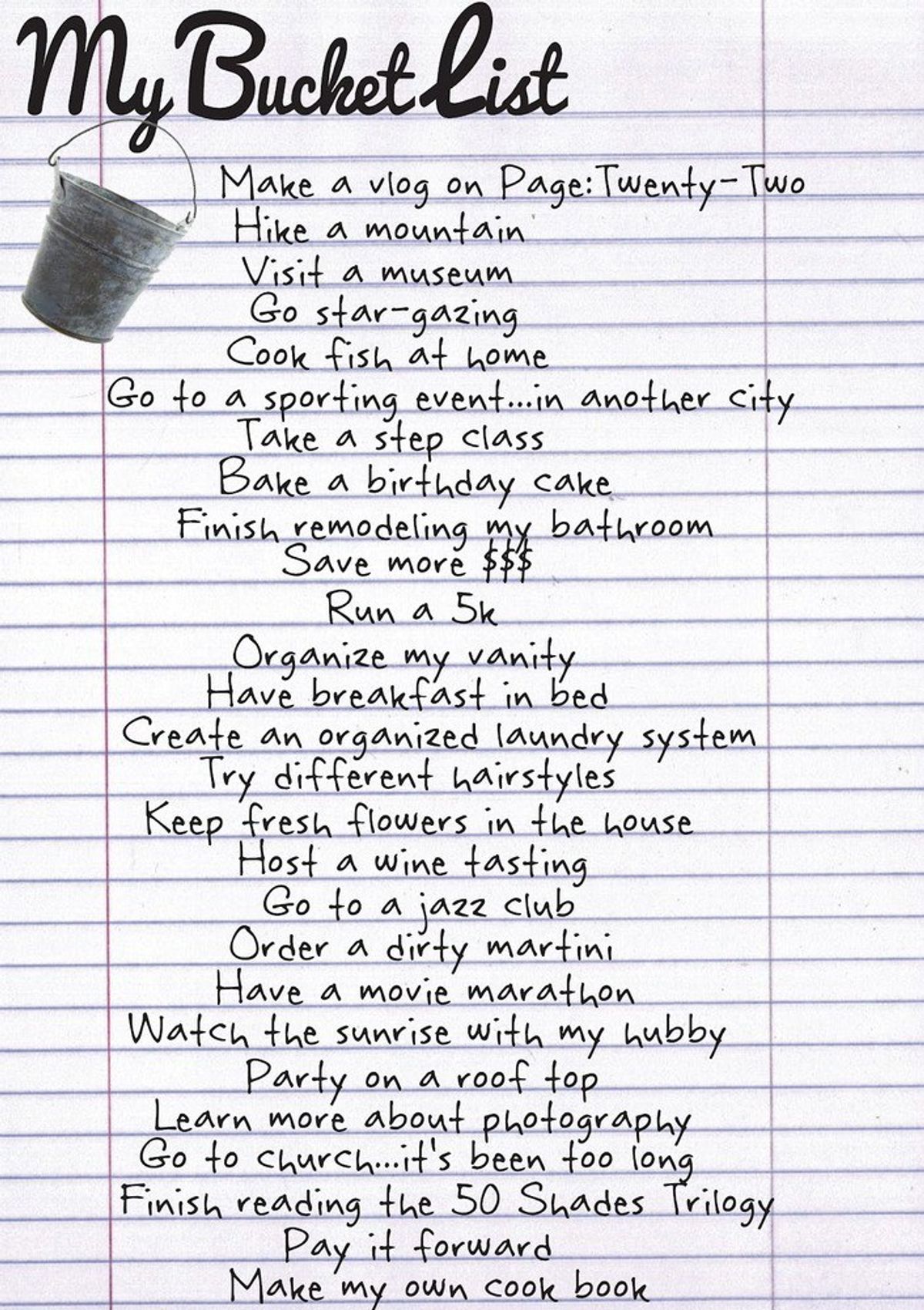 Why You Should Make Bucket Lists