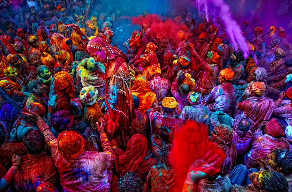 A Celebration Of Holi In Varanasi