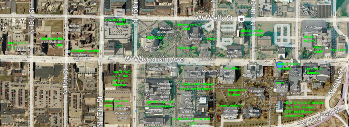 A Judgmental Map Of Marquette University