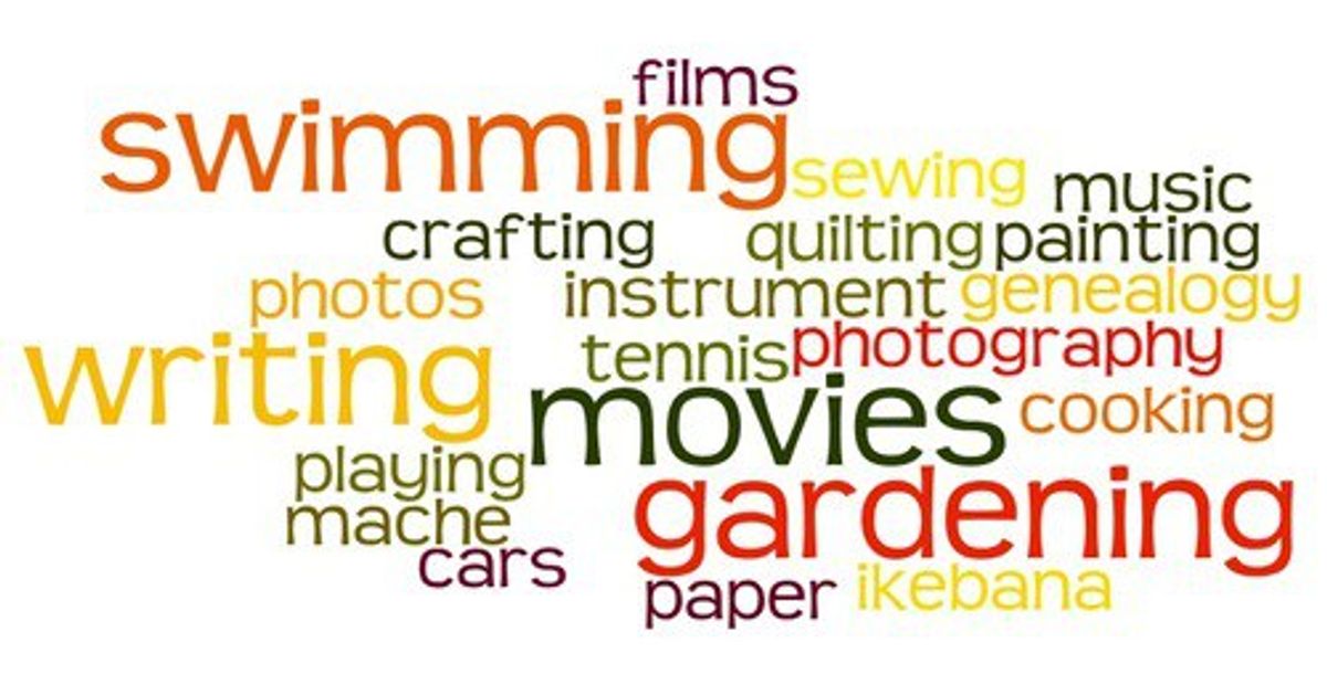 
hobbies examples for cv