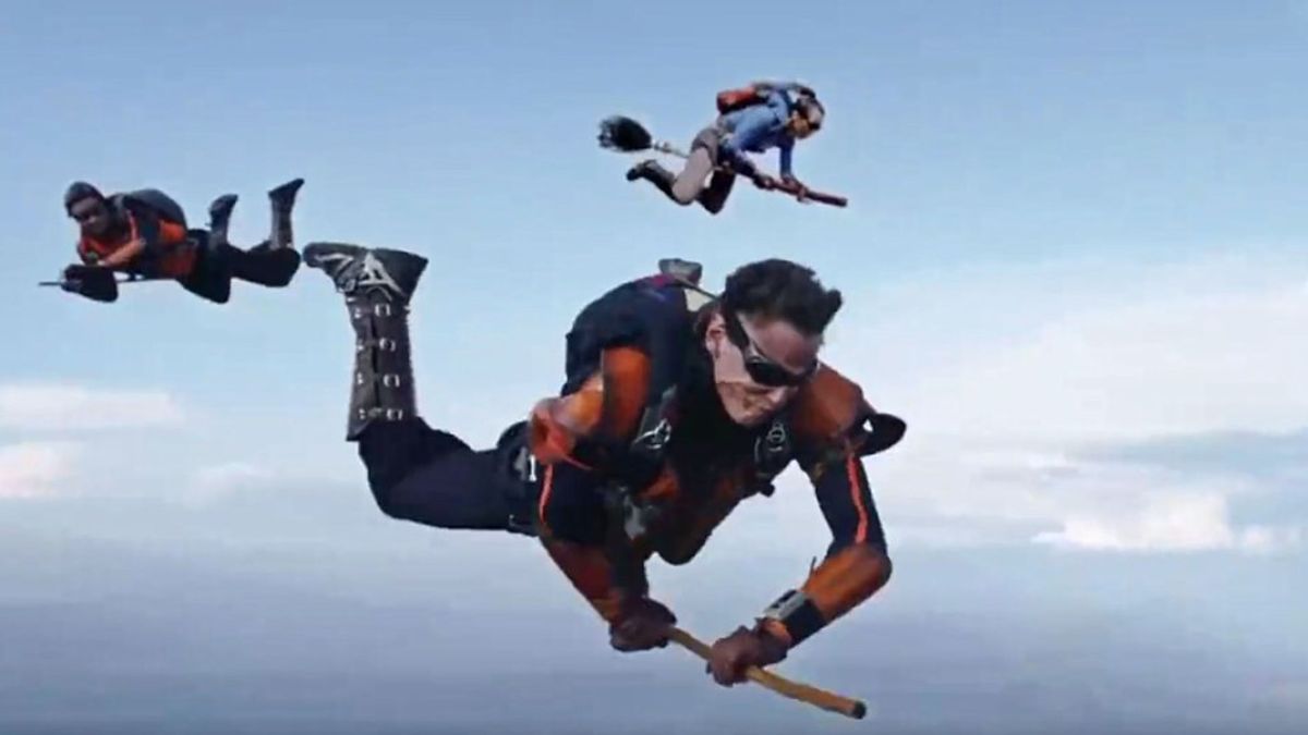 Skydiving Meets Reallife Quidditch