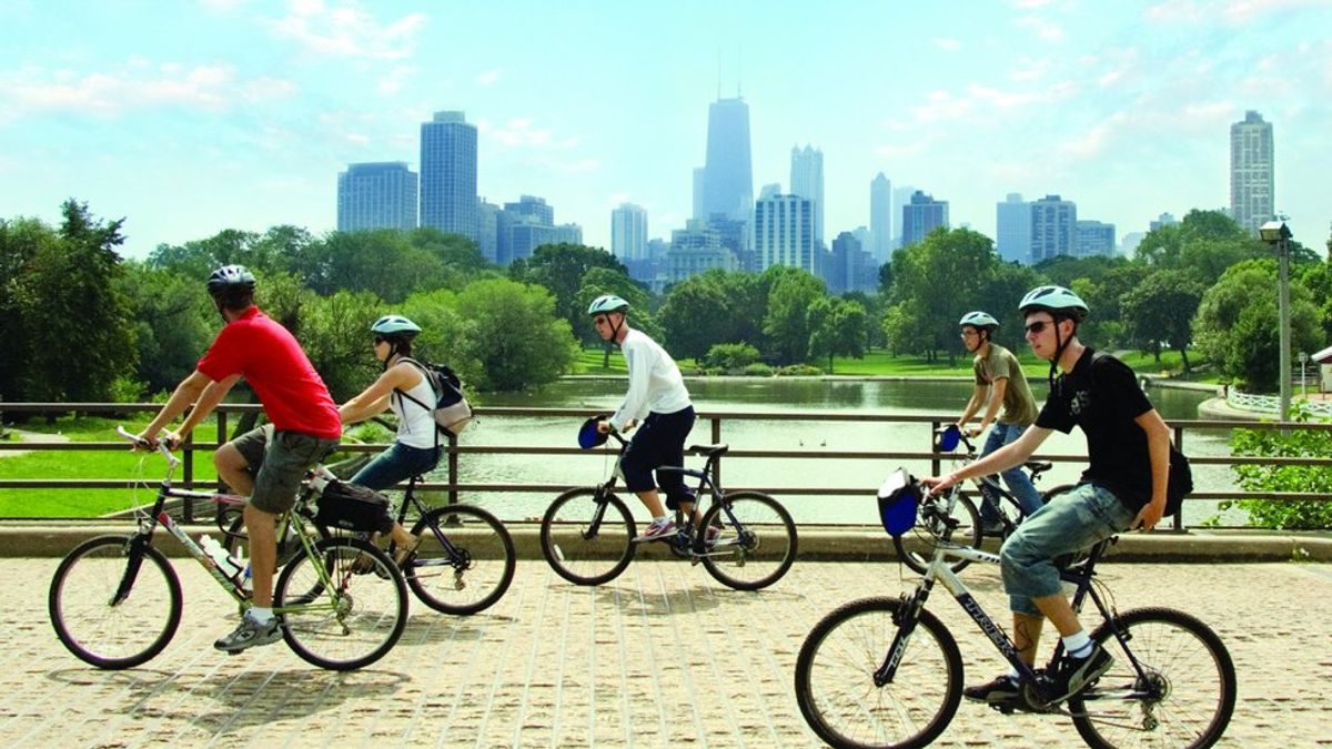 riding a bike instead of driving