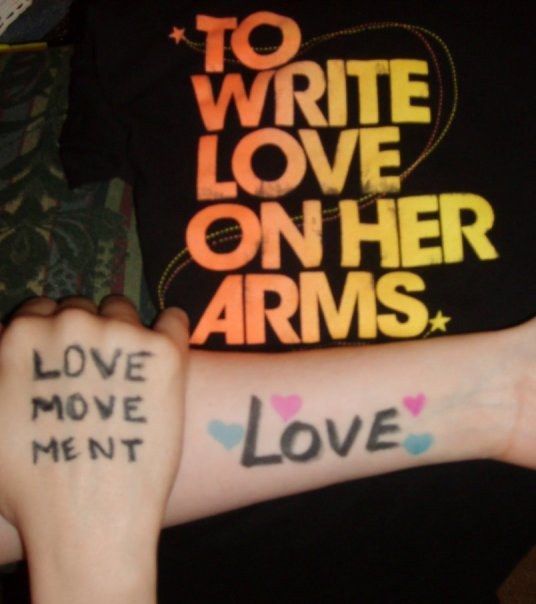 to write love on her arms