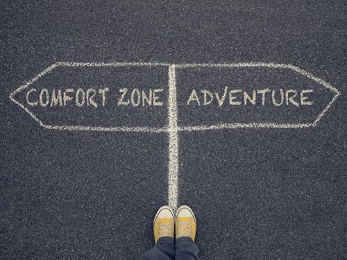 step out of comfort zone