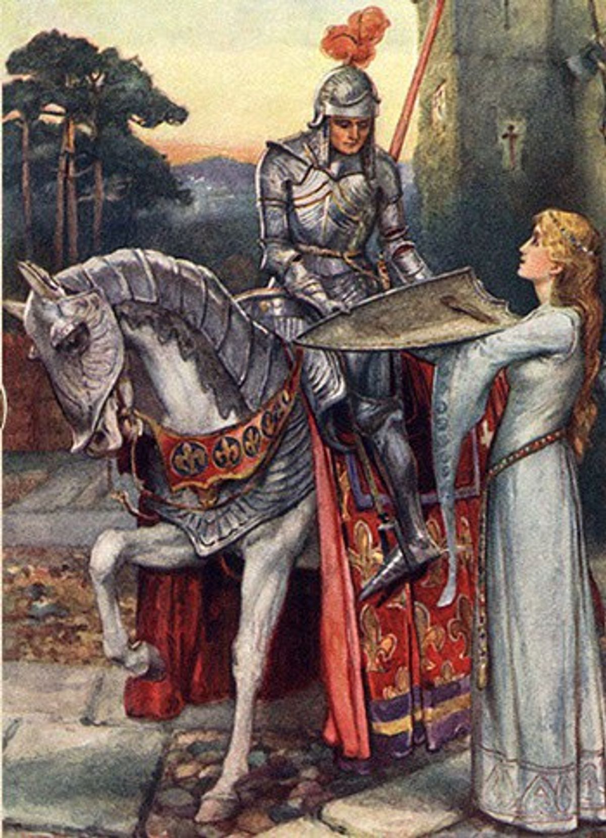 Король Артур Ланселот живопись