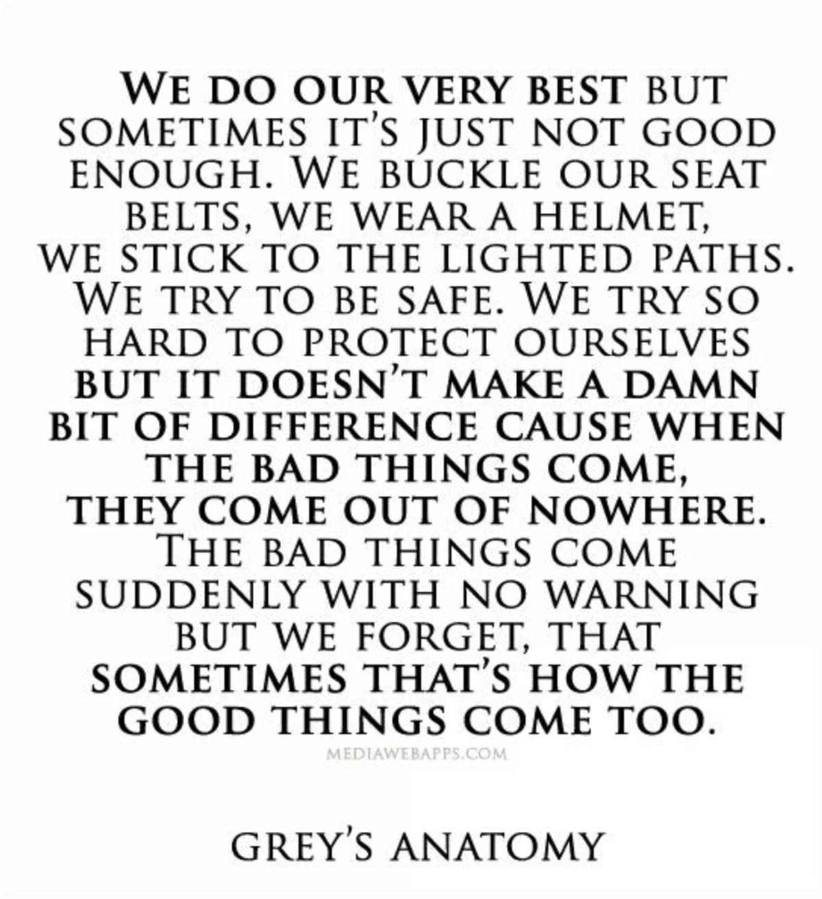 Short greys anatomy quotes