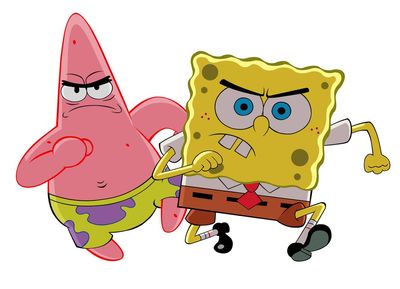 patrick and spongebob real life