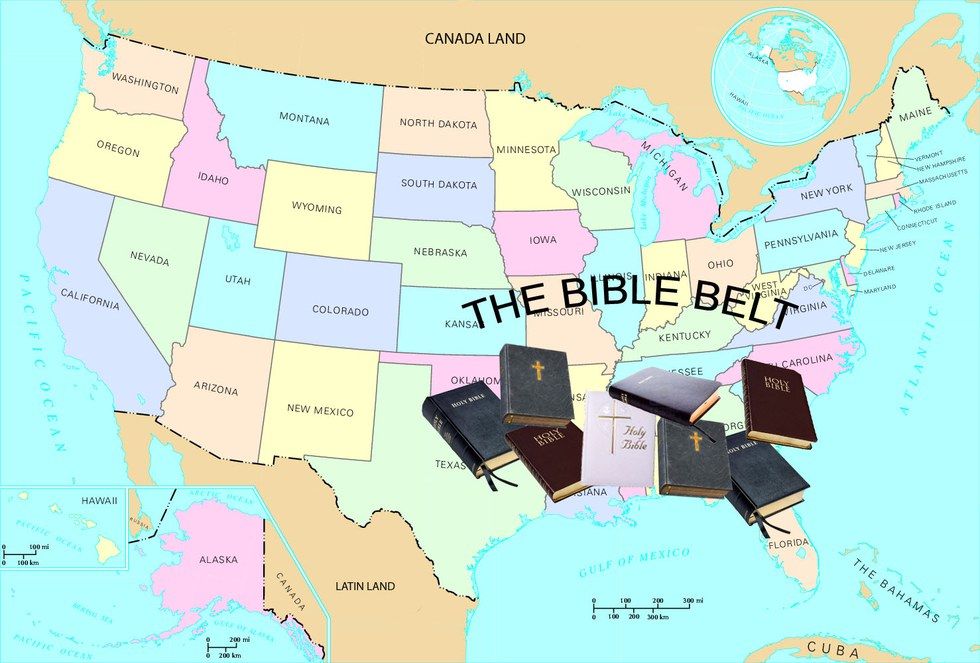 where is the bible belt
