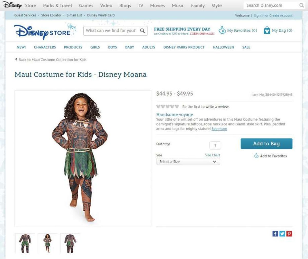 Why The Maui Disney Costume Was Just A Bad Idea