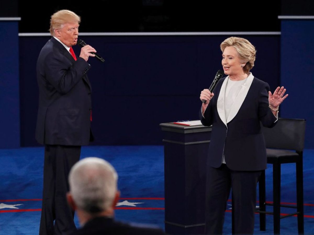 Clinton And Trump Battle In Town Hall Style Debate