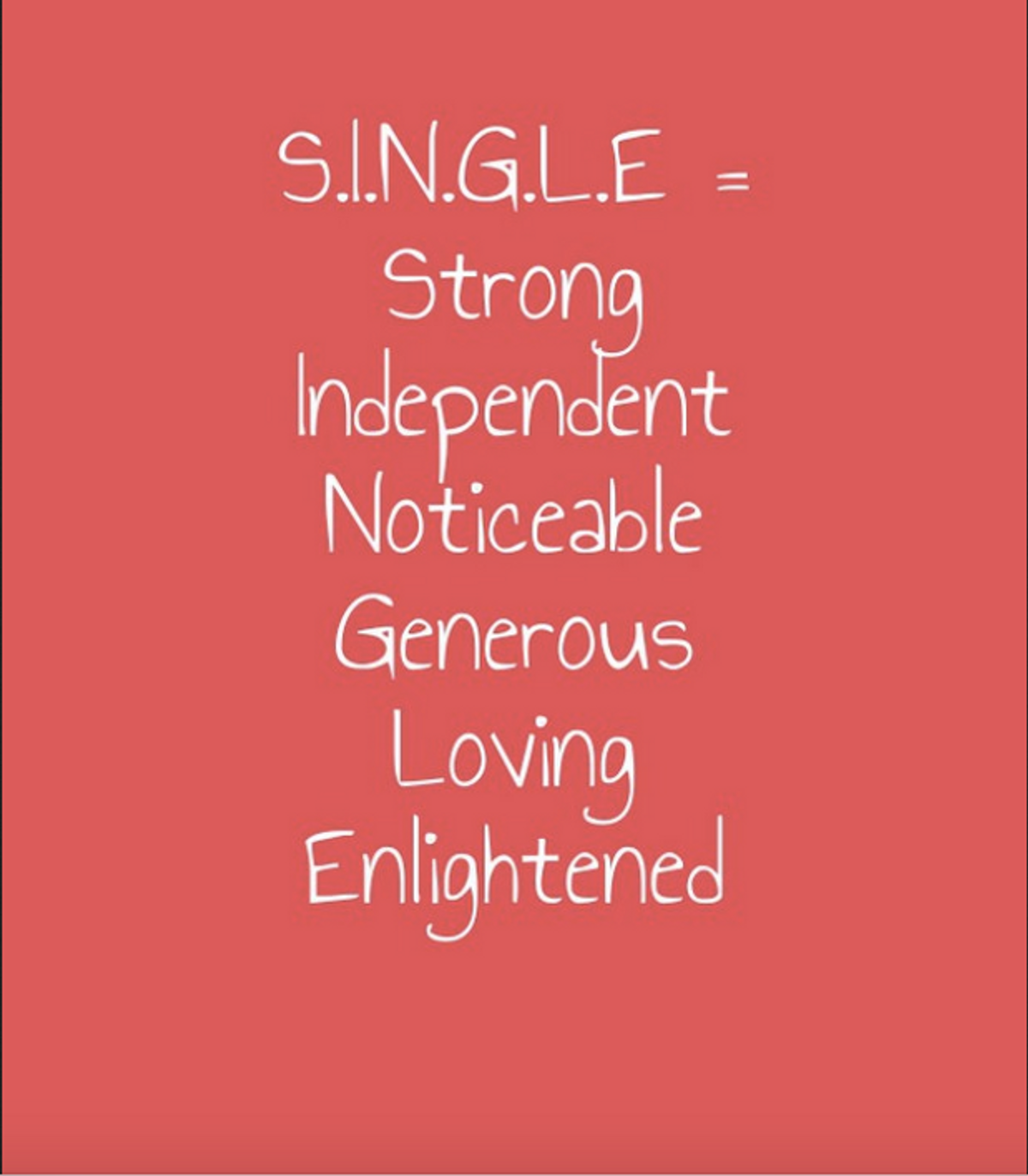 The Perks of Being Single
