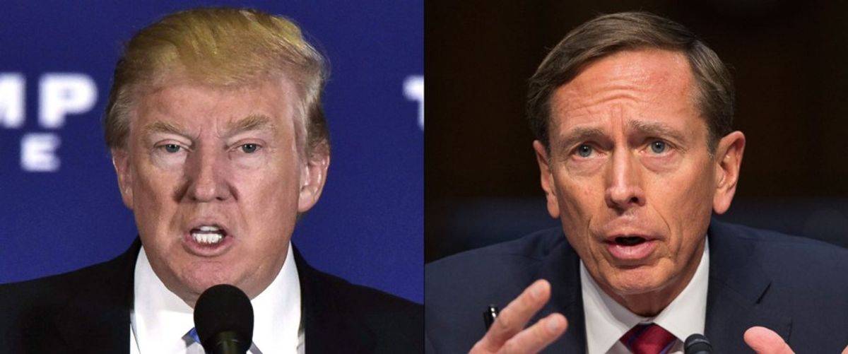 Trump Considering Mitt Romney and David Petraeus for Secretary of State