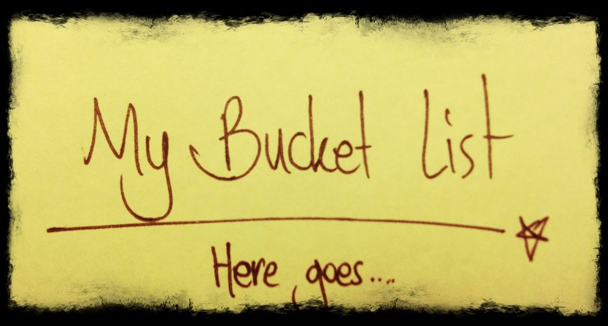 My (Shortened) Bucket List