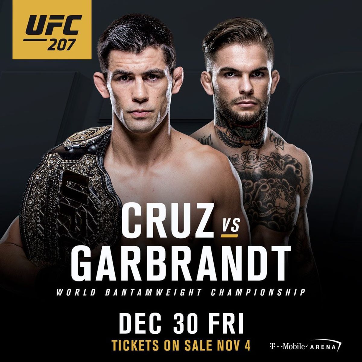 UFC 207 Co-Main Event - Cruz vs Garbrandt