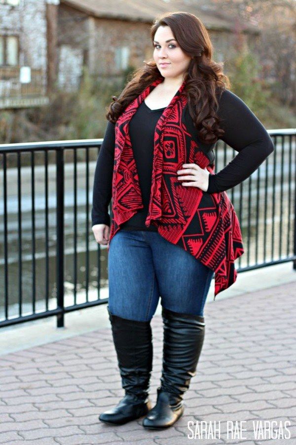 curvy girl winter outfits