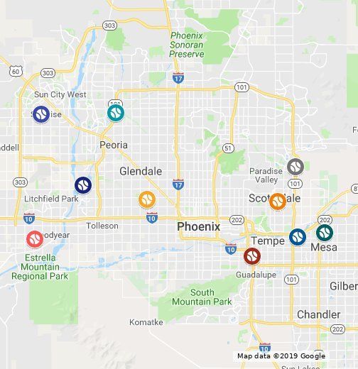 Arizona Spring Training Map