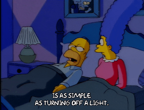 Siimpsons talking about lights.