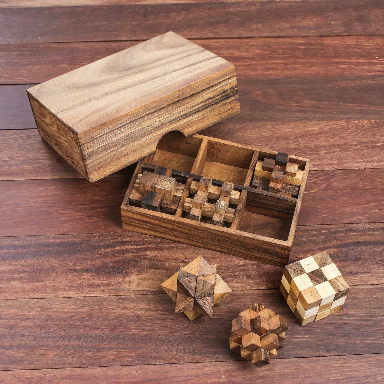 Strategy Tic-Tac-Toe Game With Brass Ornaments In A Wooden Box Gift For  Teacher
