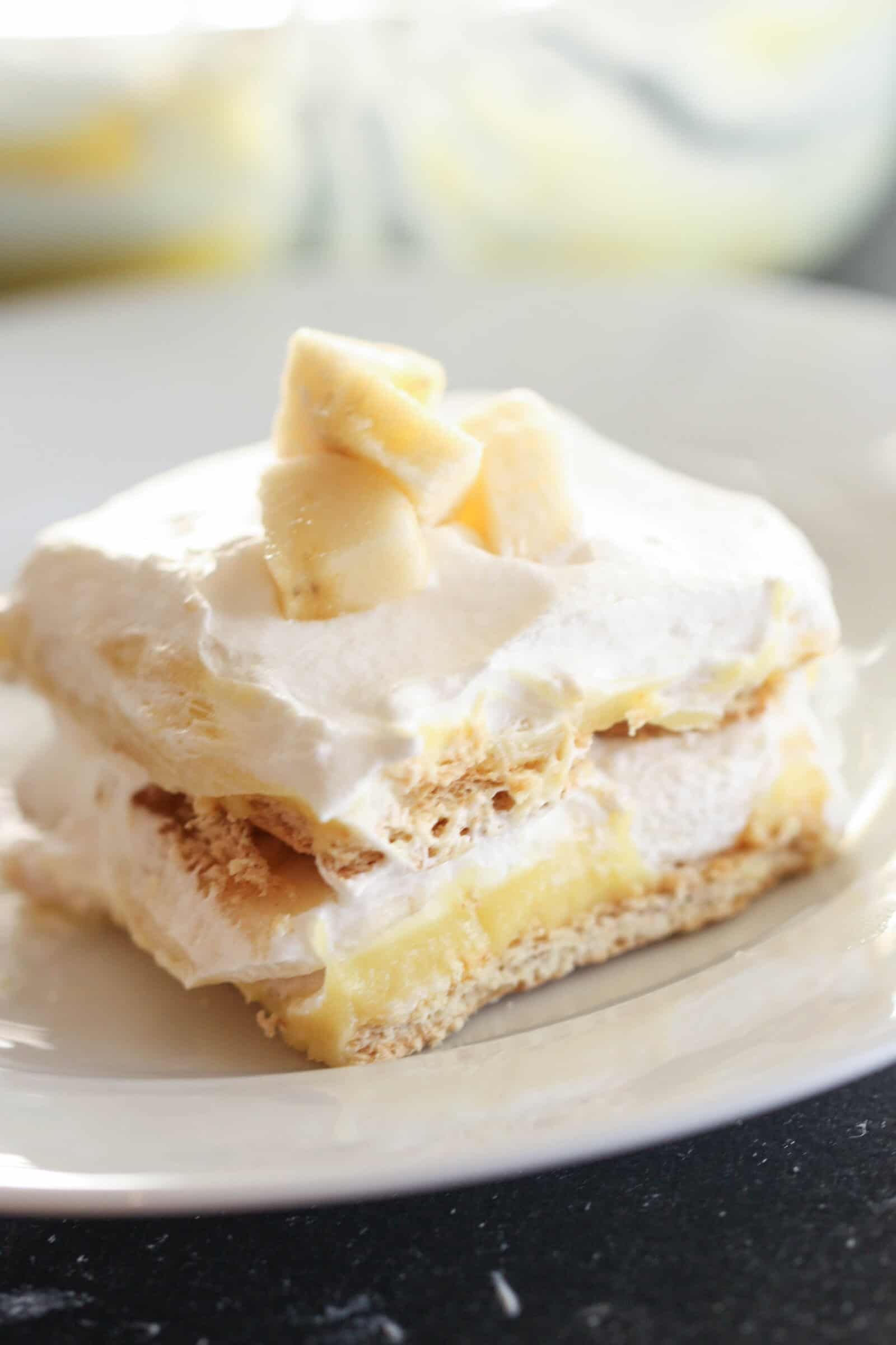 No Bake Banana Cream Pie Cake Recipe My Recipe Magic