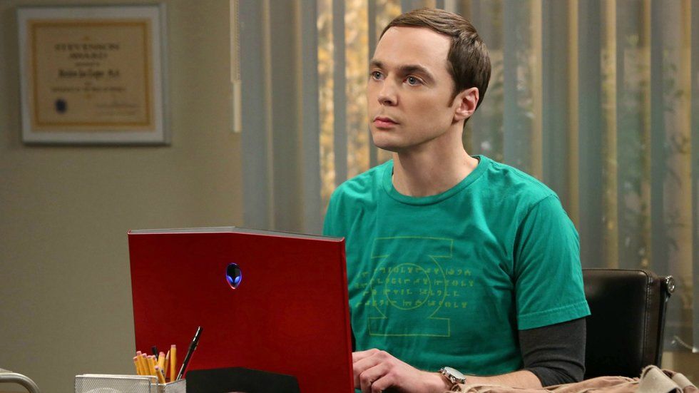Sheldon Cooper The big Bang Theory green shirt