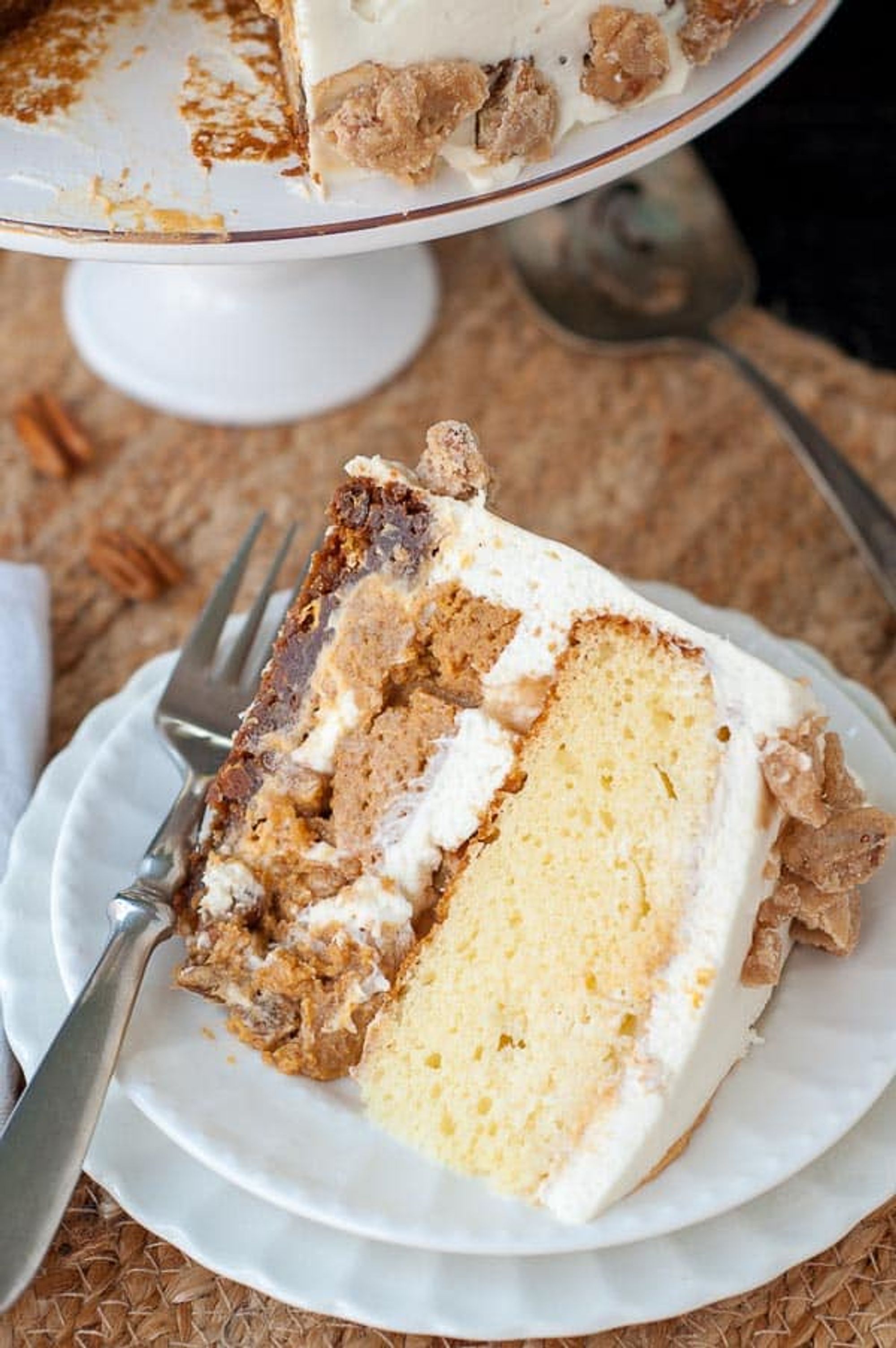 Pumpkin Praline "PieCaken" Cake MamaGourmand My Recipe Magic