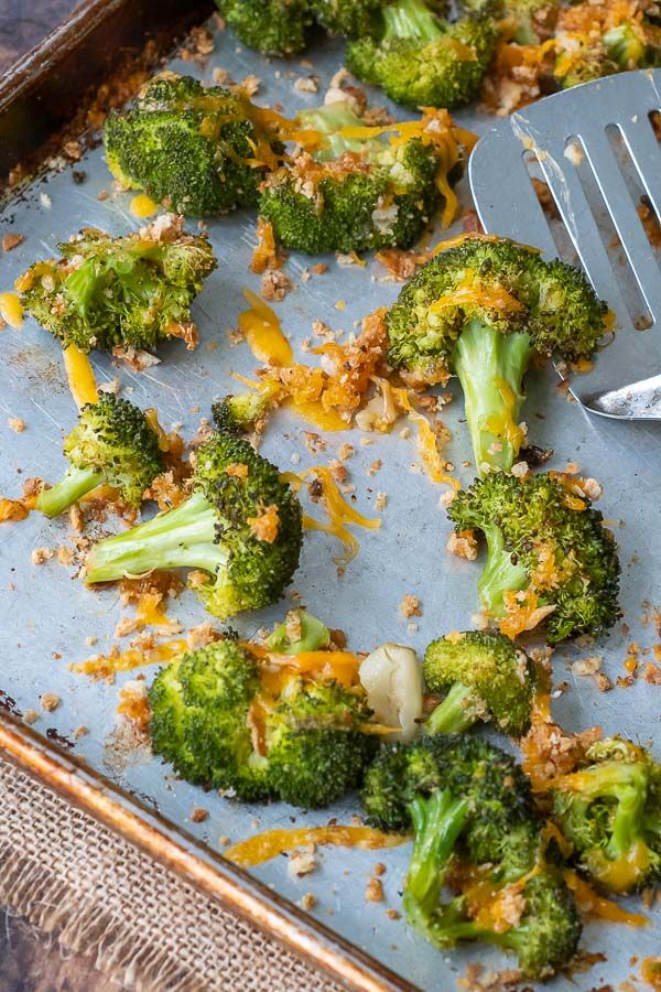 Baked Broccoli And Cheese | Crispy, Cheesy Oven Roasted Broccoli - My ...