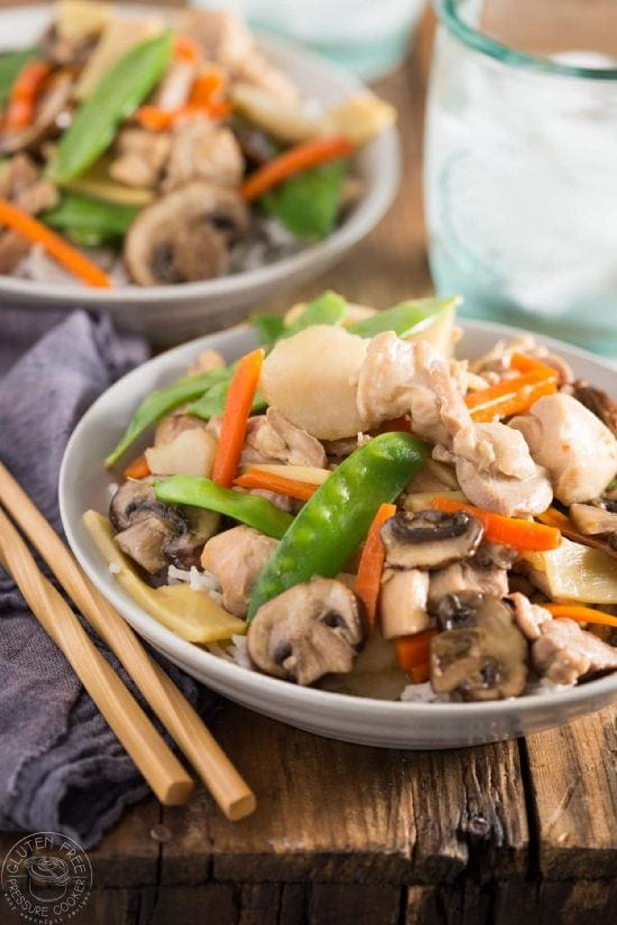 Pressure Cooker Moo Goo Gai Pan quick, easy, and gluten