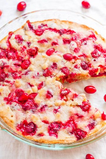 Crustless Cranberry Pie Averie Cooks - - My Recipe Magic