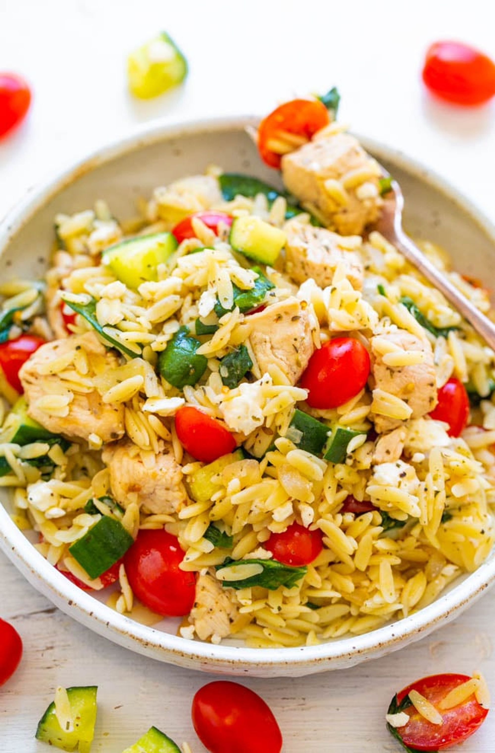 Greek Lemon Chicken and Orzo - Averie Cooks - My Recipe Magic