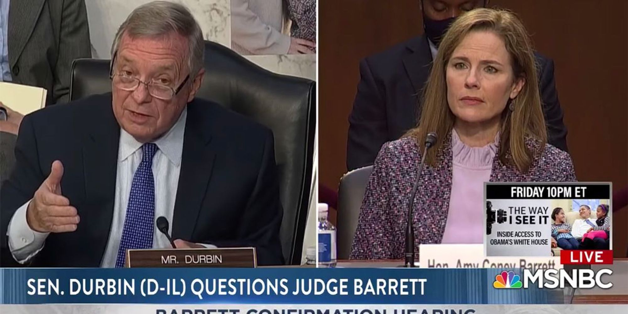 Watch: Dick Durbin expertly details the double standard in Barrett's refusal to address election delay