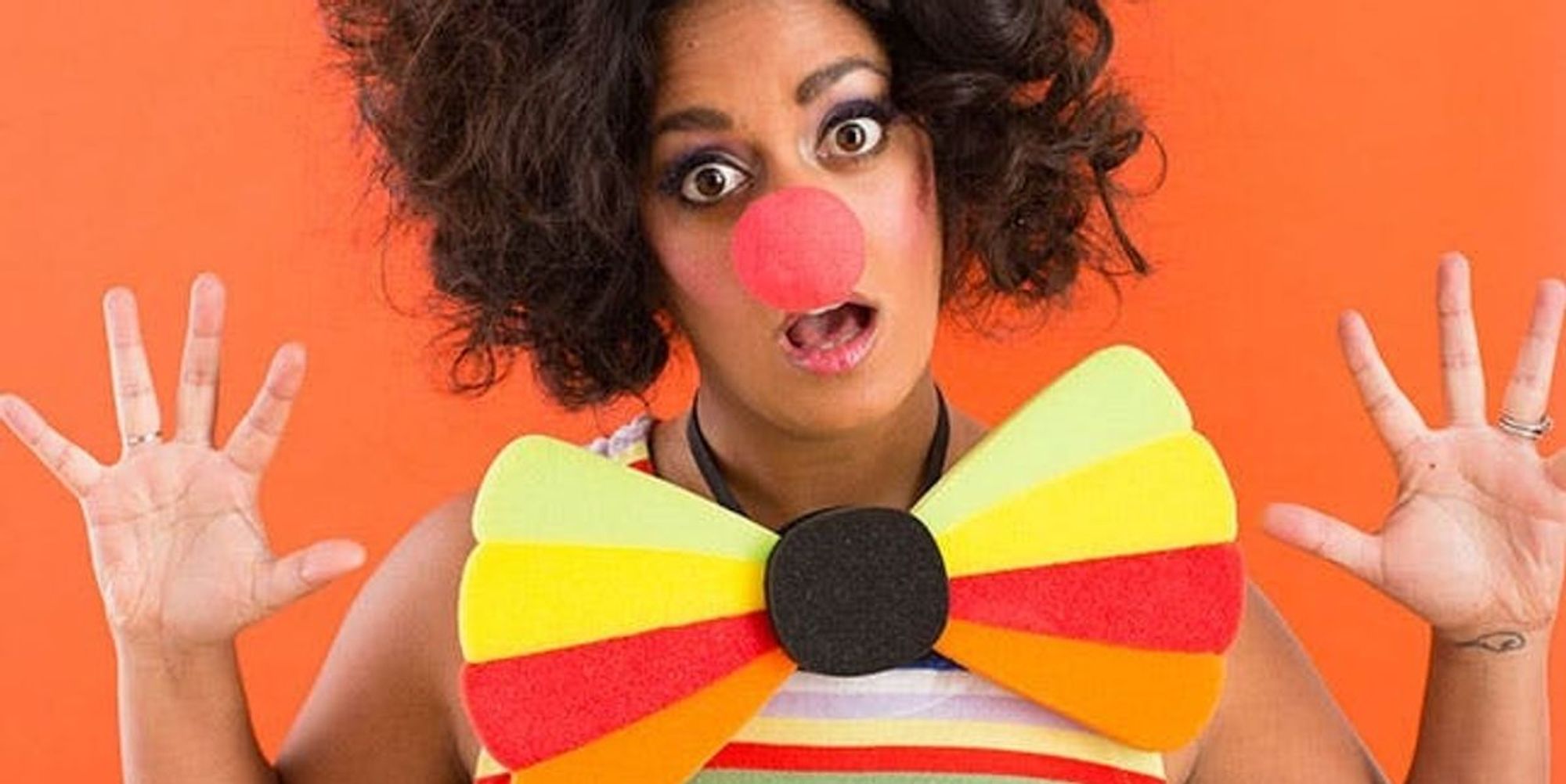 Words to describe a scary clown picture